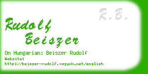 rudolf beiszer business card